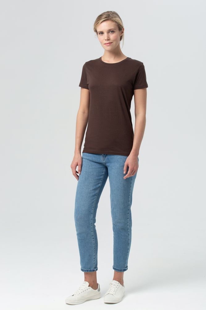 Футболка женская Miss 150, шоколадно-коричневая / Миниатюра WWW (1000)