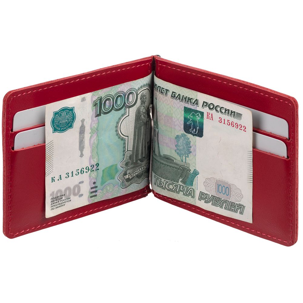 Зажим для купюр Apache, красный / Миниатюра WWW (1000)