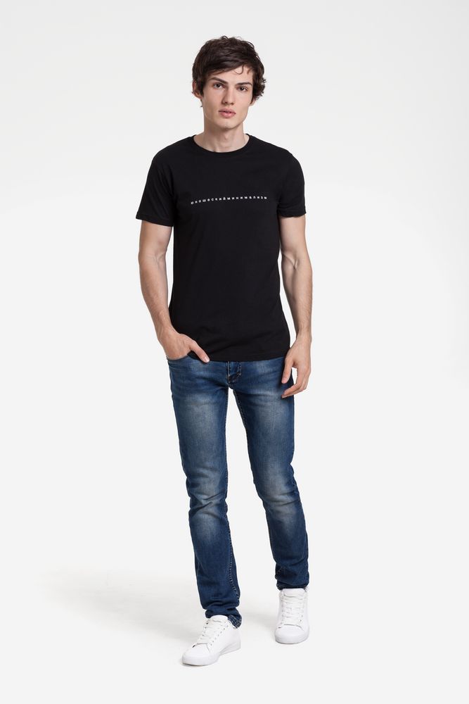 Футболка «Юношеский минимализм», черная / Миниатюра WWW (1000)