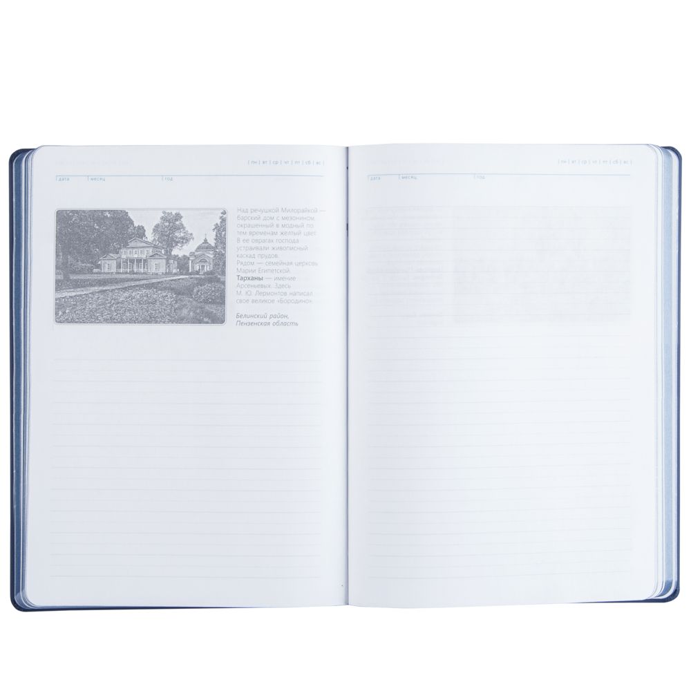 Ежедневник «Открывая Россию», синий / Миниатюра WWW (1000)
