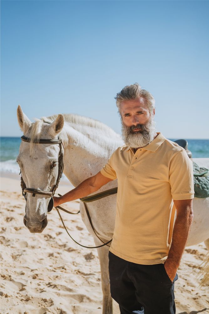 Рубашка поло мужская Adam, черная / Миниатюра WWW (1000)