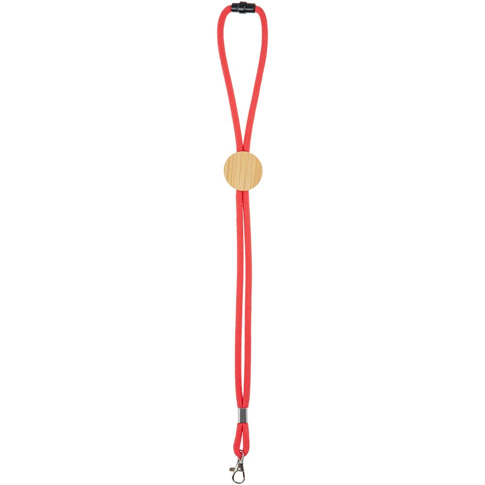 Шнурок для бейджа Tube Wood, красный / Миниатюра WWW (1000)