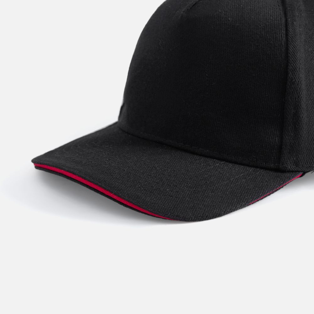 Бейсболка Long Beach, черная с красным / Миниатюра WWW (1000)