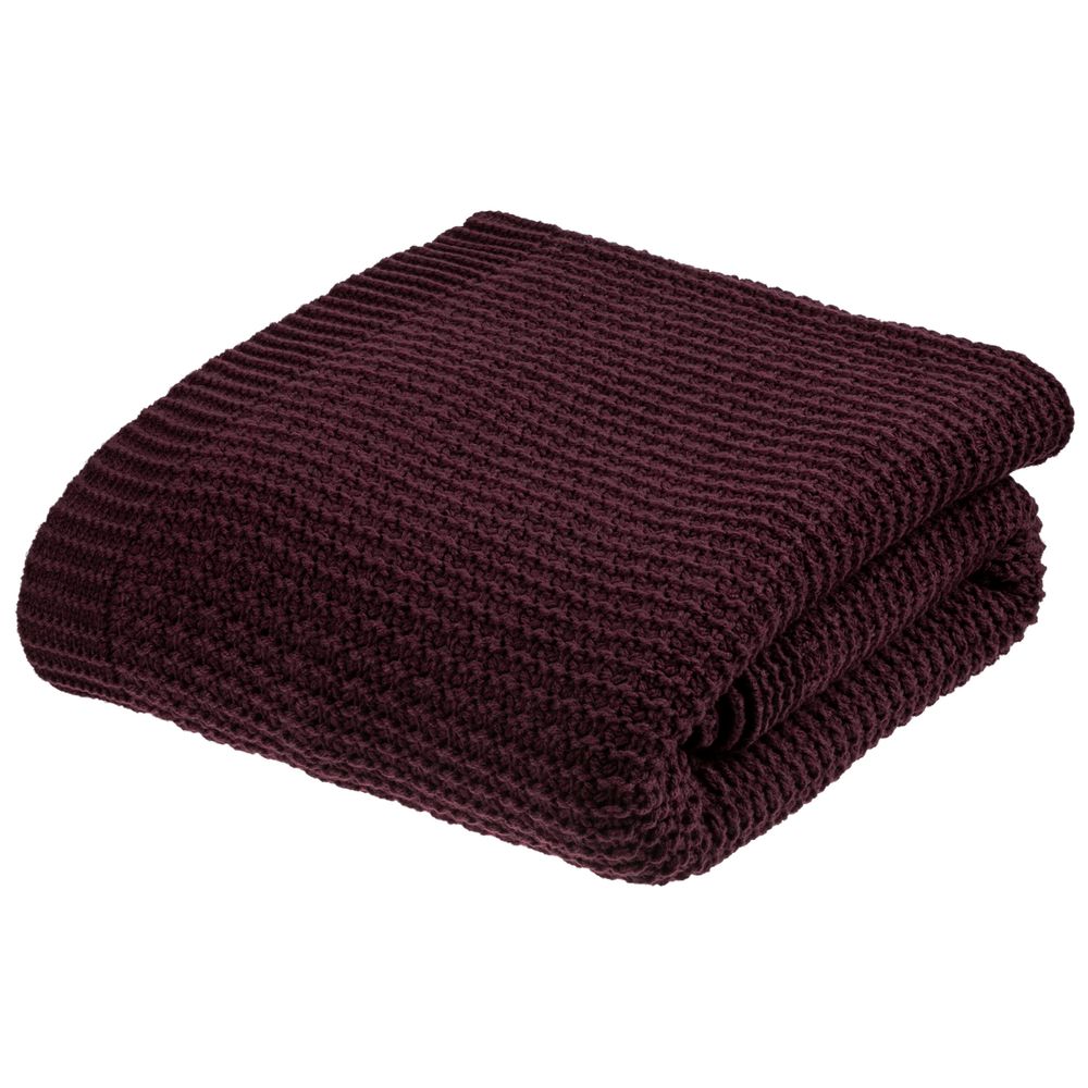 Плед Lattice, бордовый / Миниатюра WWW (1000)