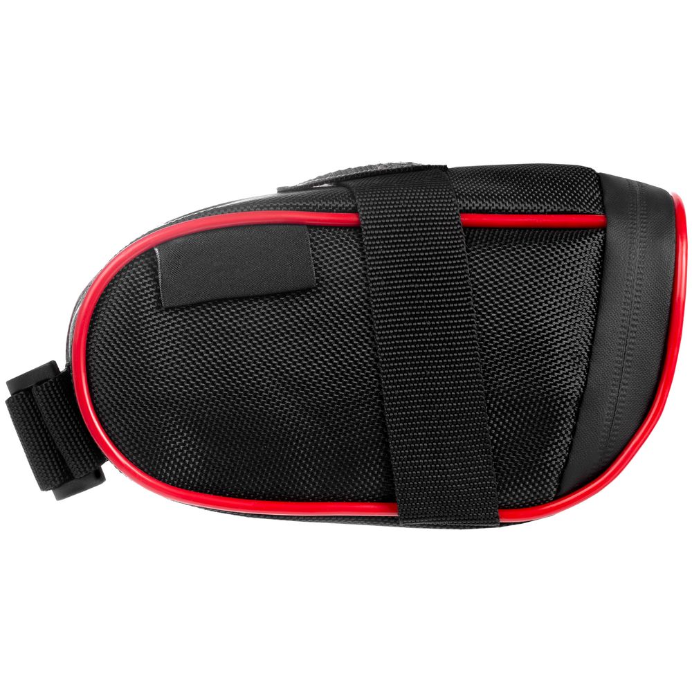 Велосумка BikeLine под седло, черная с красным / Миниатюра WWW (1000)