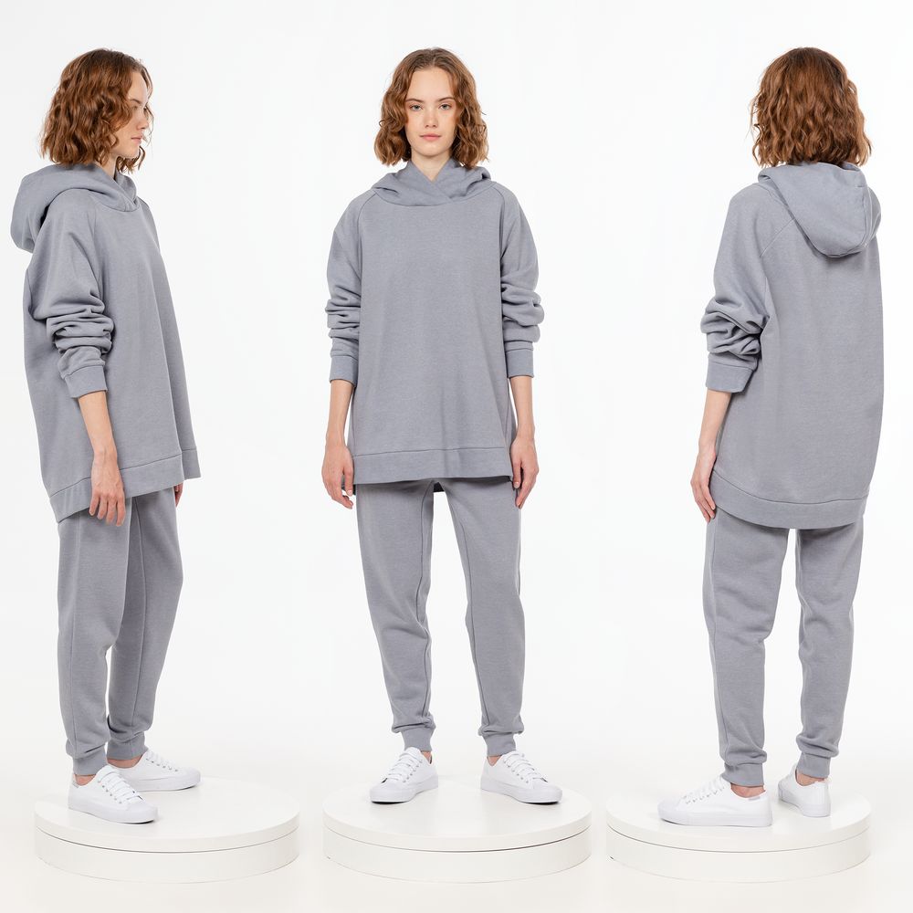 Худи унисекс H1, серое / Миниатюра WWW (1000)