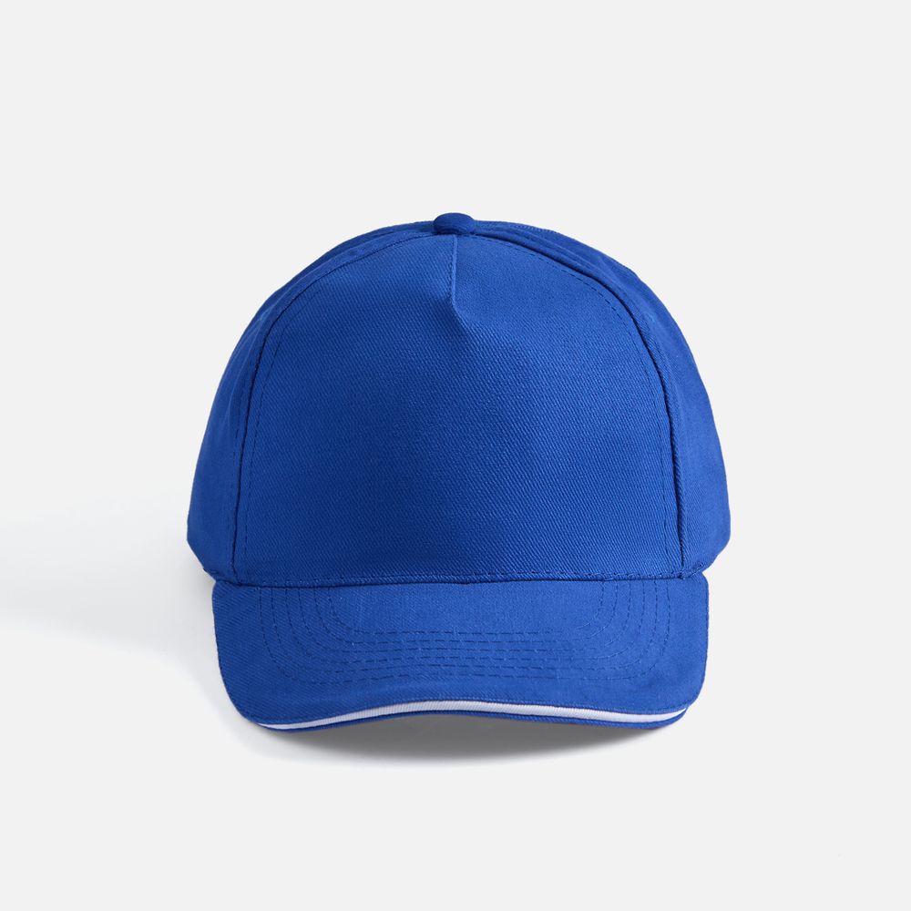 Бейсболка Long Beach, ярко-синяя с белым / Миниатюра WWW (1000)