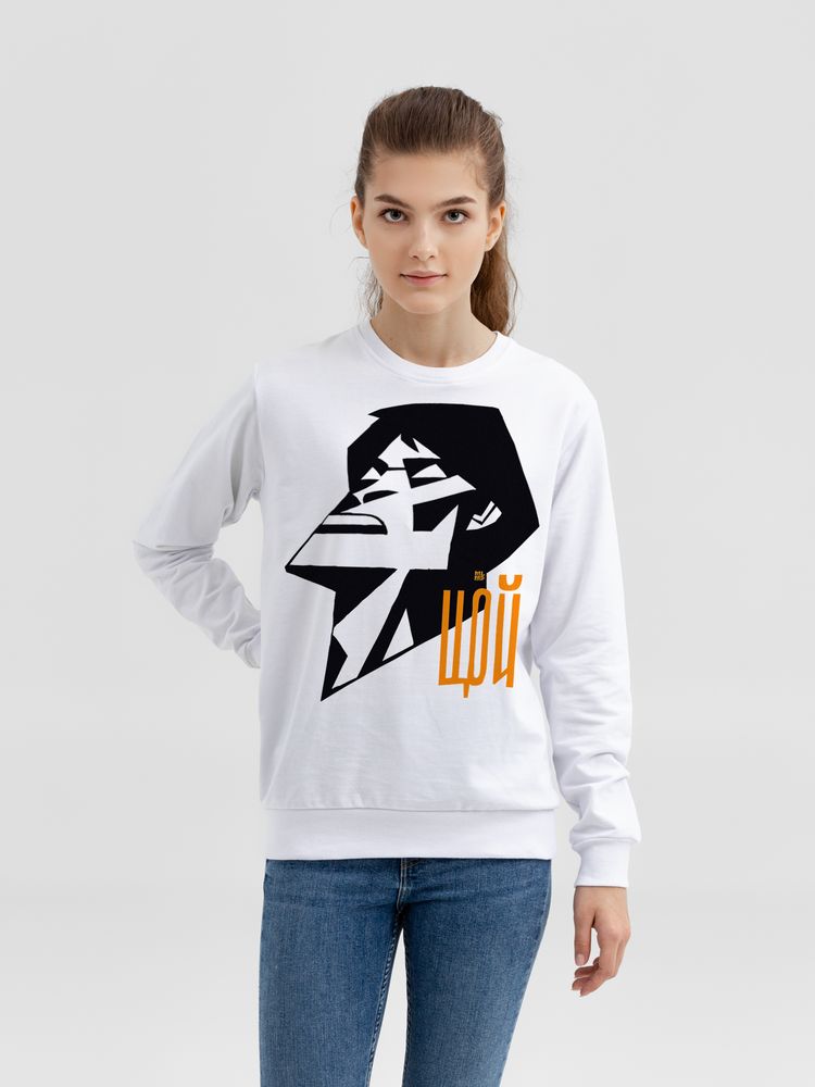 Свитшот «Меламед. Виктор Цой», белый / Миниатюра WWW (1000)