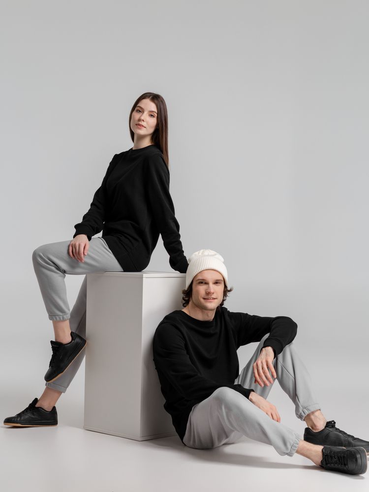 Свитшот унисекс BNC Organic, черный / Миниатюра WWW (1000)