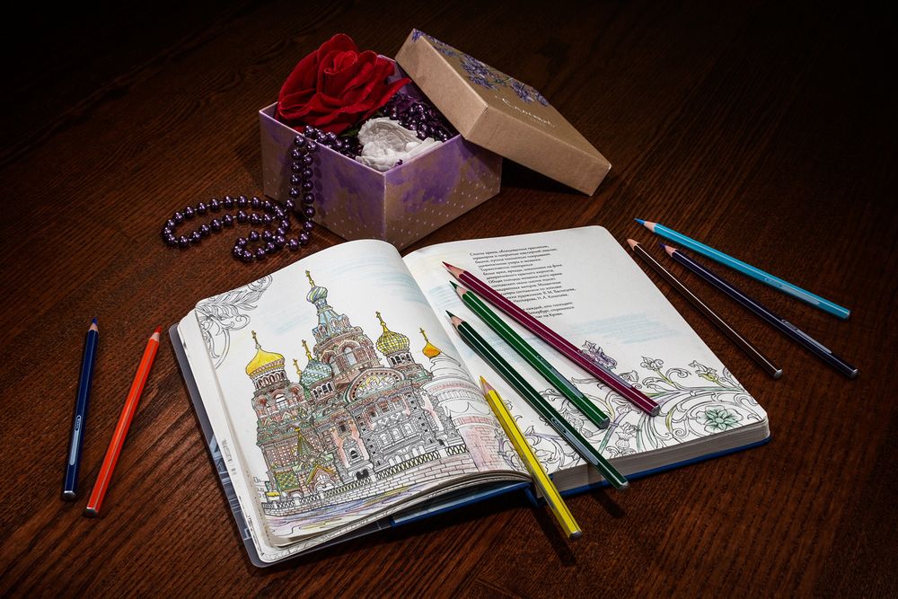 Блокнот «Города. Санкт-Петербург», синий / Миниатюра WWW (1000)