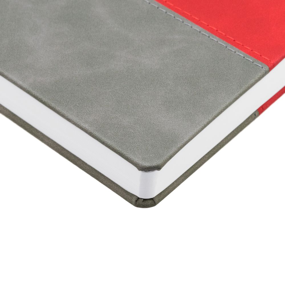 Ежедневник Horizon, недатированный, серый с красным / Миниатюра WWW (1000)