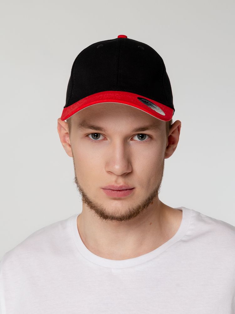 Бейсболка Ben Loyal, черная с красным / Миниатюра WWW (1000)