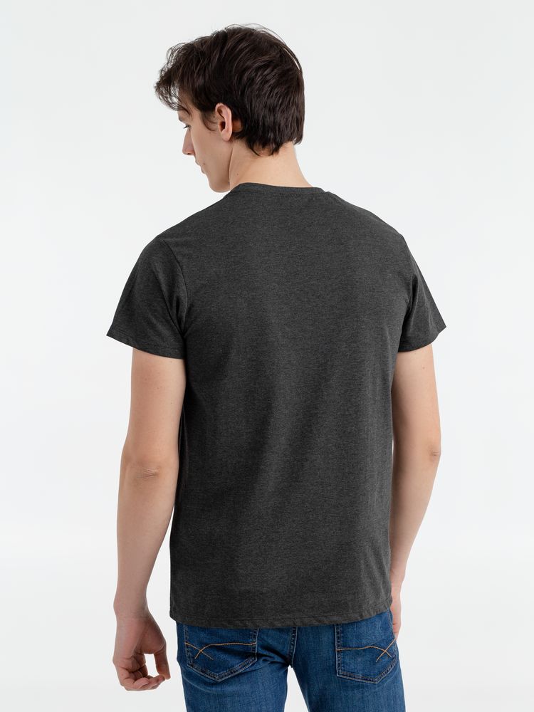 Футболка мужская Regent Fit 150, черный меланж / Миниатюра WWW (1000)