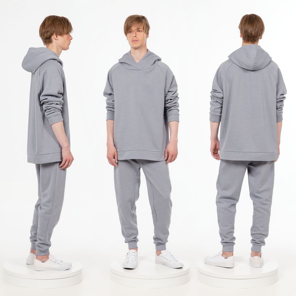 Худи унисекс H1, серое / Миниатюра WWW (1000)