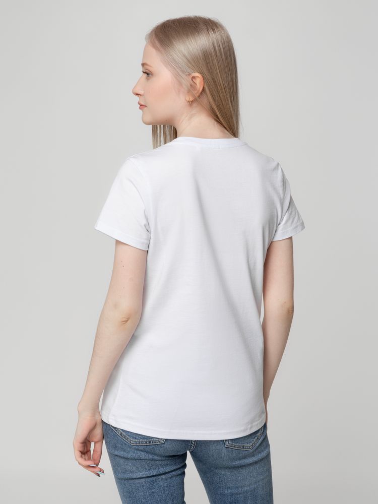 Футболка женская T-bolka Lady, белая (белоснежная) / Миниатюра WWW (1000)