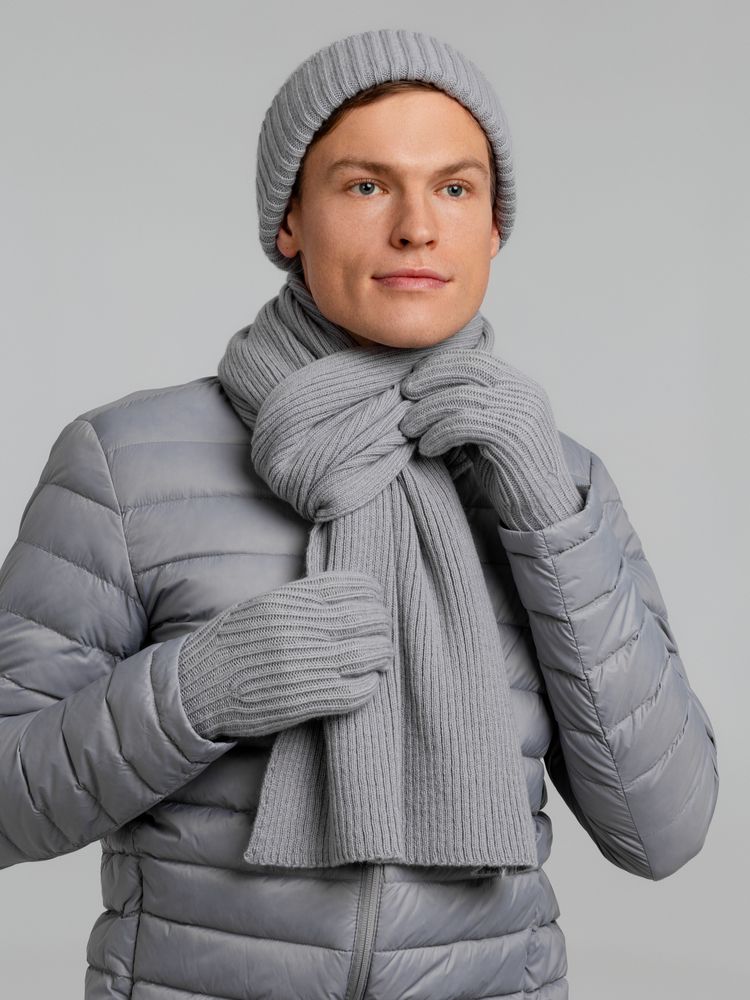 Перчатки Bernard, светло-серые / Миниатюра WWW (1000)