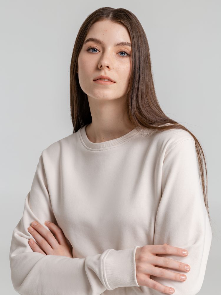 Свитшот унисекс BNC Organic, молочно-белый / Миниатюра WWW (1000)