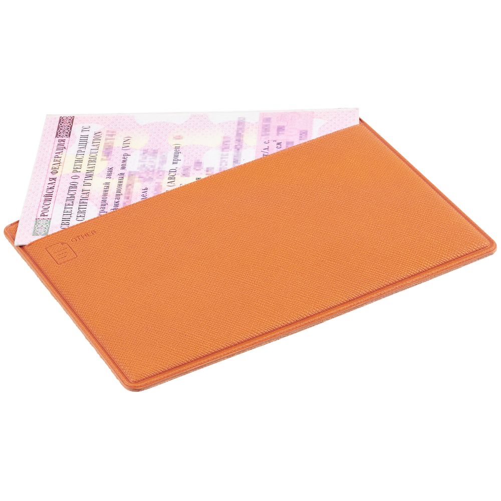 Обложка для автодокументов Devon Light, светло-оранжевая / Миниатюра WWW (1000)