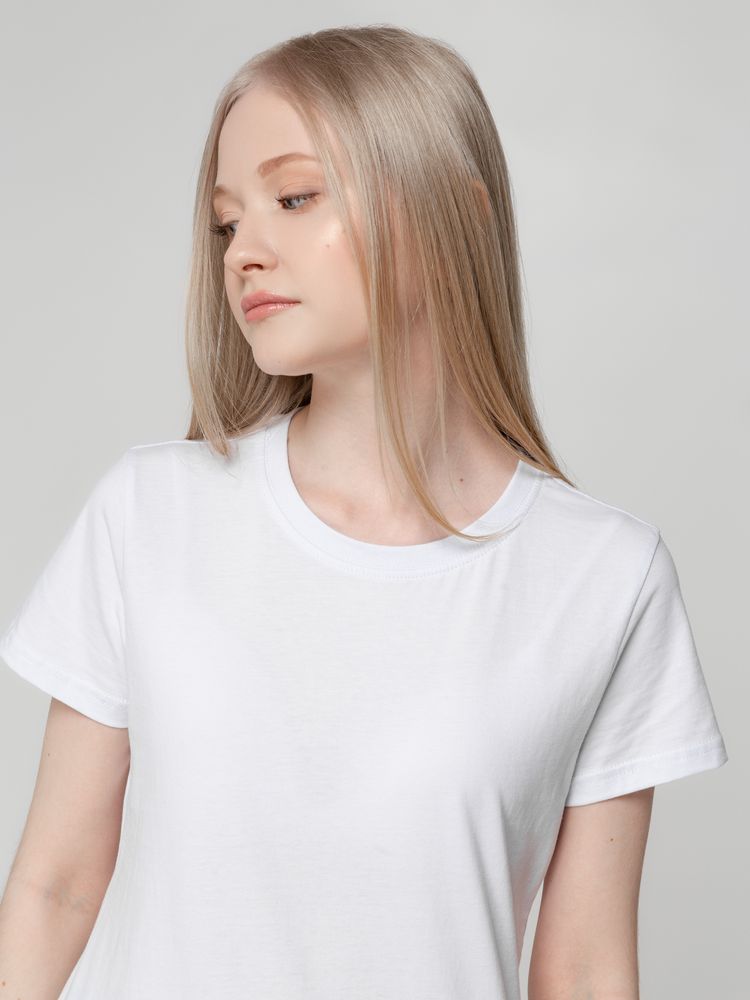 Футболка женская T-bolka Lady, белая (белоснежная) / Миниатюра WWW (1000)