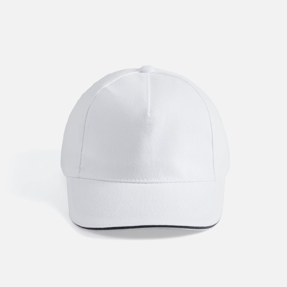 Бейсболка Long Beach, белая с темно-синим / Миниатюра WWW (1000)