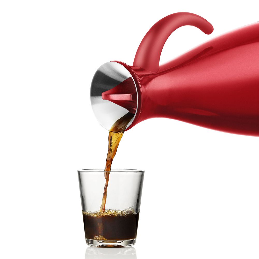 Термокувшин Vacuum, высокий, глянцевый красный / Миниатюра WWW (1000)