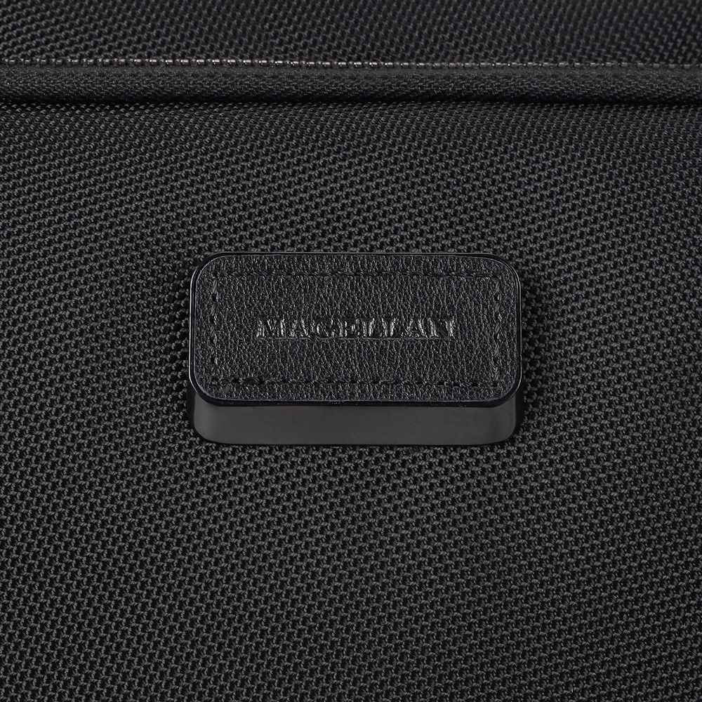 Сумка для ноутбука Santiago с кожаной отделкой, черная / Миниатюра WWW (1000)