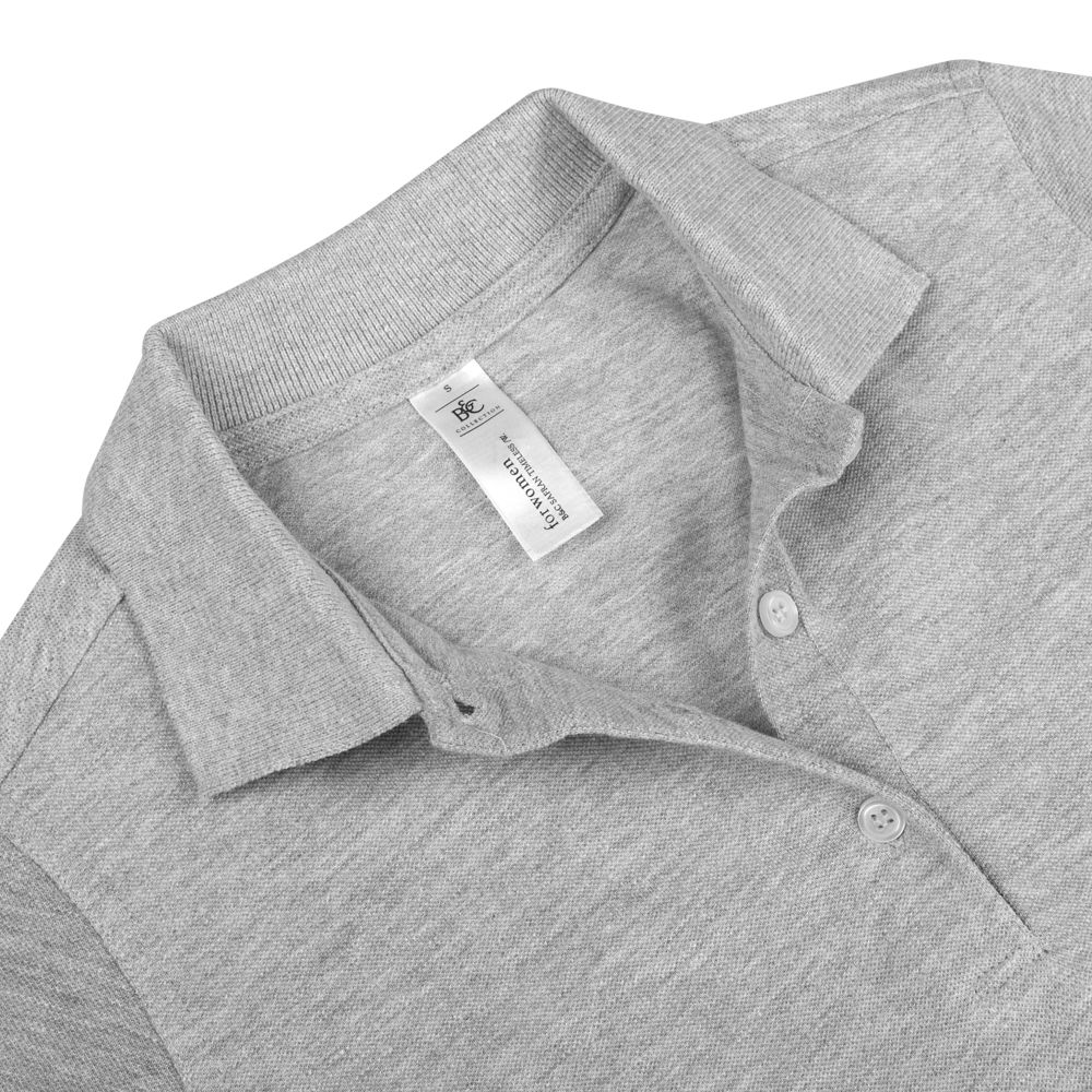 Рубашка поло женская Safran Timeless серый меланж / Миниатюра WWW (1000)