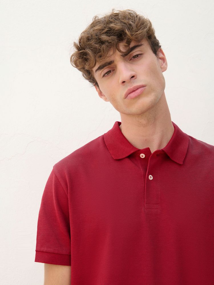 Рубашка поло унисекс Pacific, красная / Миниатюра модельного (1000)