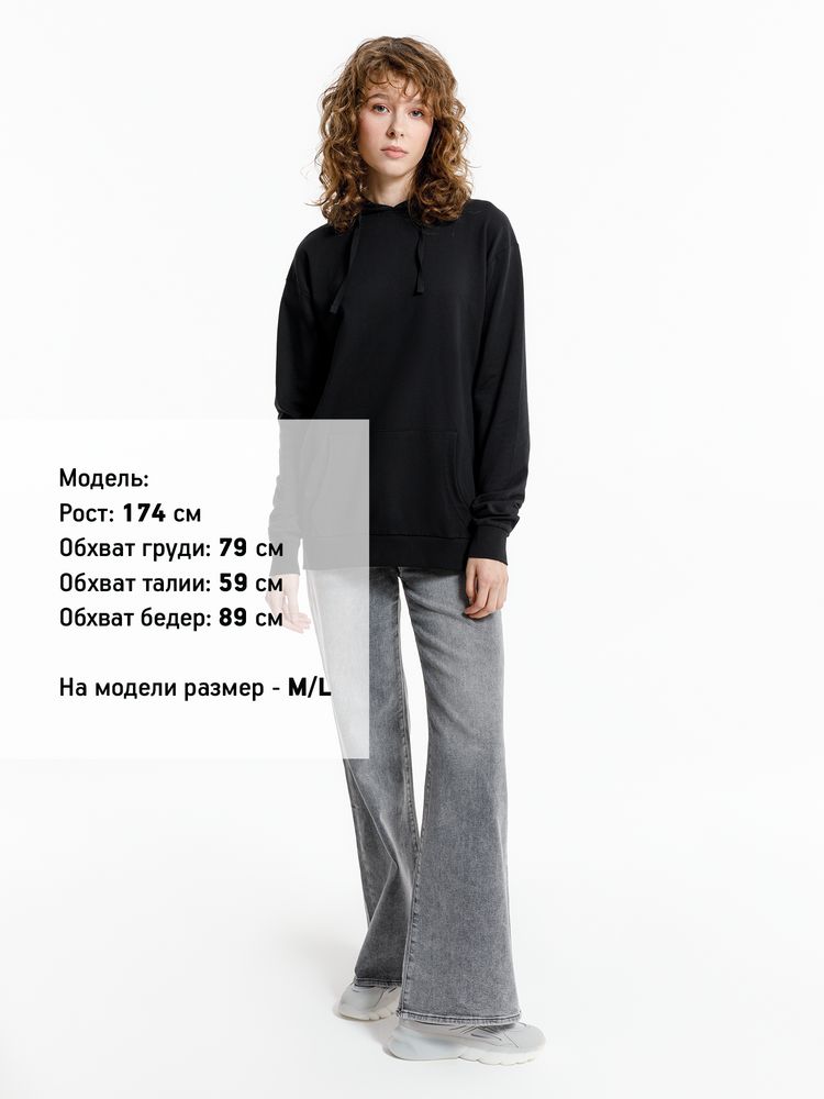 Худи унисекс Westray, черное / Миниатюра модельного (1000)