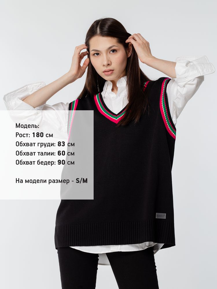 Жилет оверсайз унисекс Cornell в сумке, черный / Миниатюра WWW (1000)