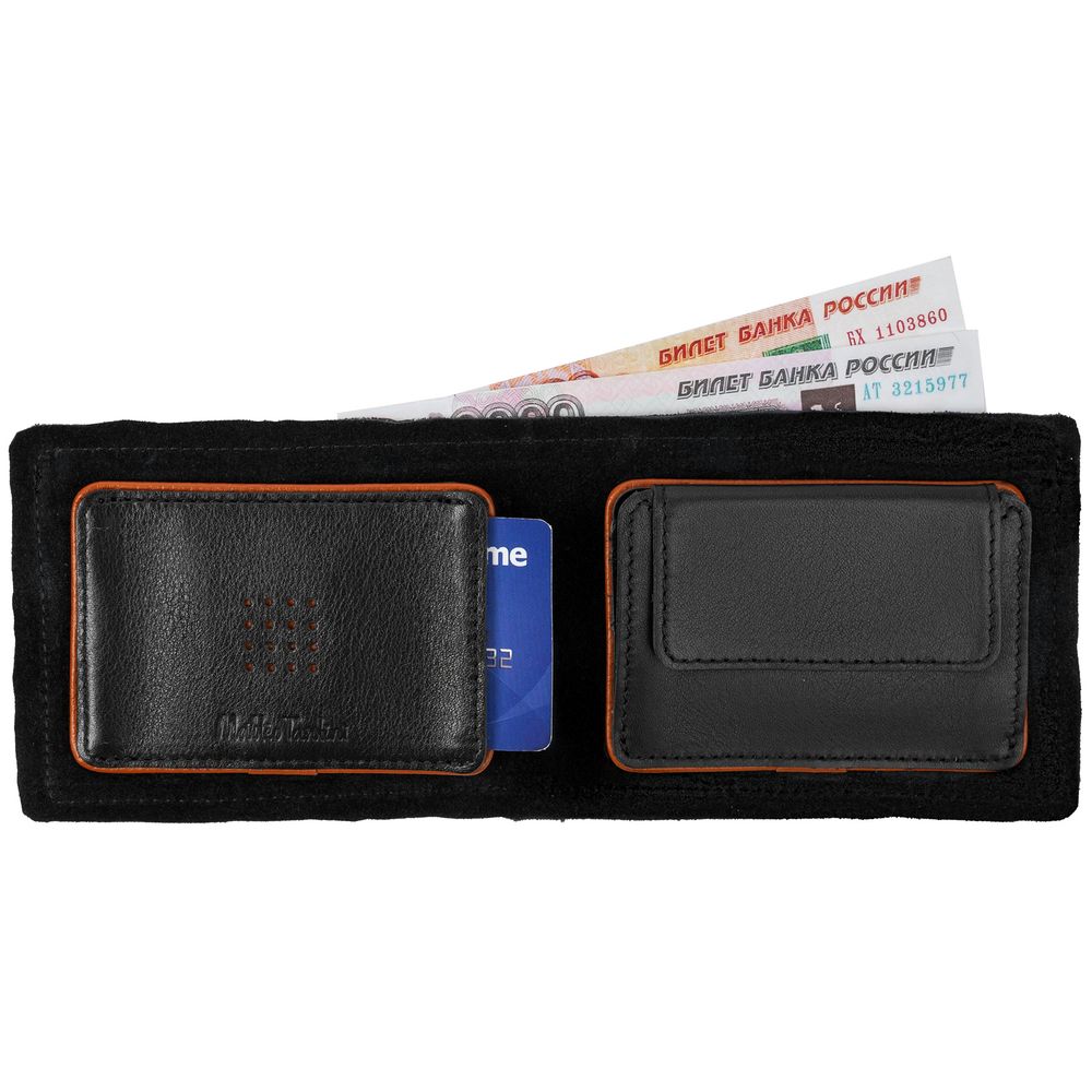 Кошелек Partinico, черный с оранжевым / Миниатюра WWW (1000)