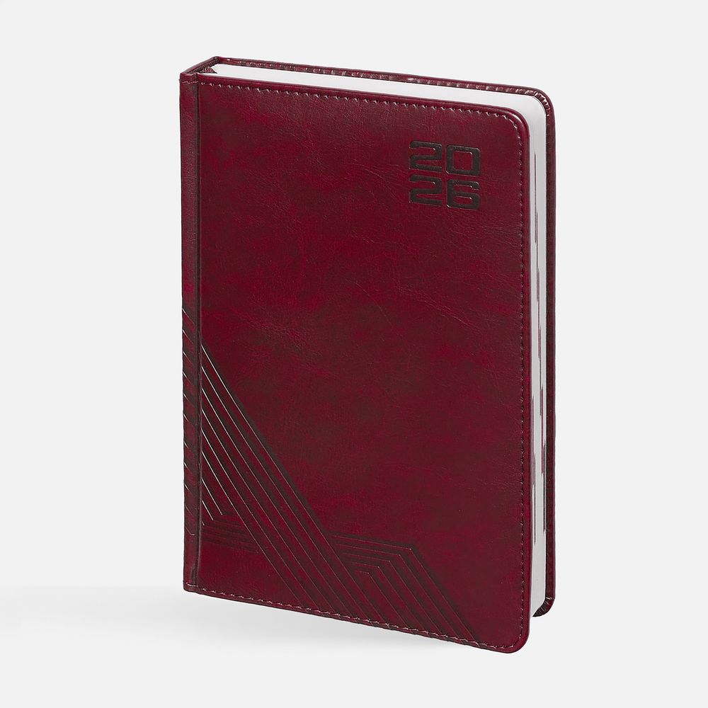 Ежедневник Faro, датированный, бордовый / Миниатюра WWW (1000)