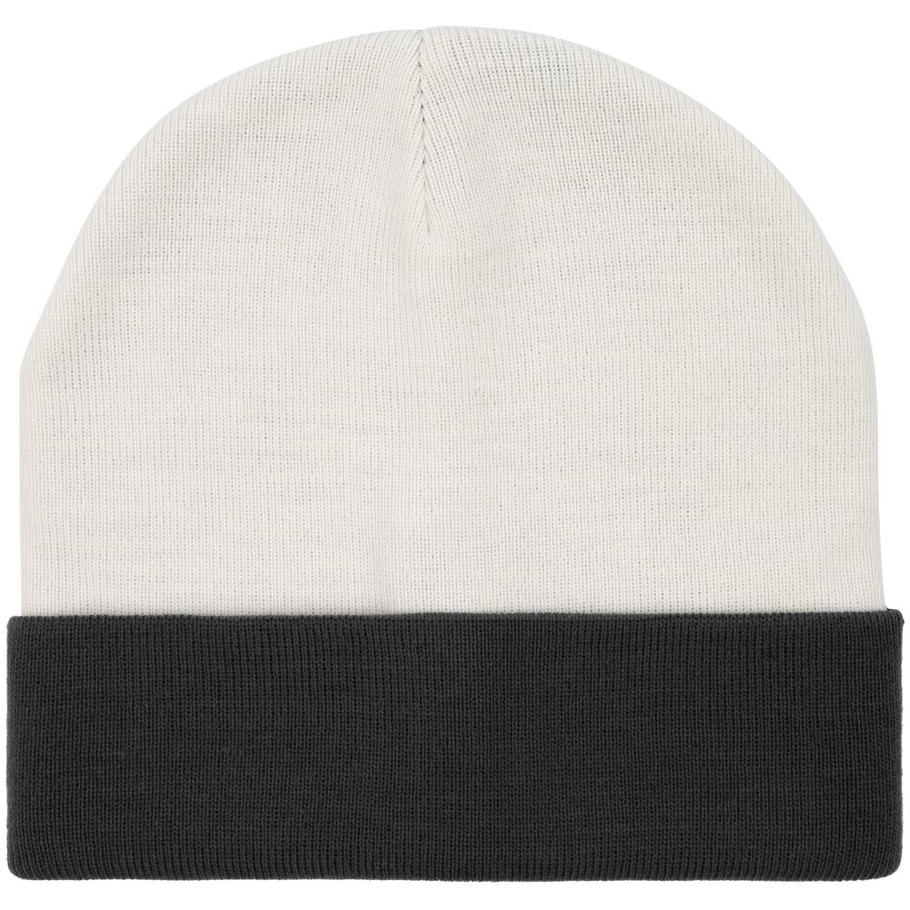 Шапка Real Talk Duo, молочная с графитовым / Миниатюра WWW (1000)