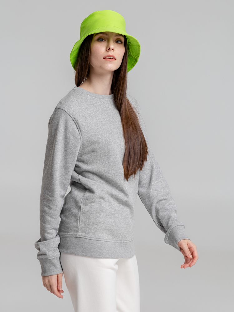 Свитшот унисекс BNC Organic, серый меланж / Миниатюра WWW (1000)