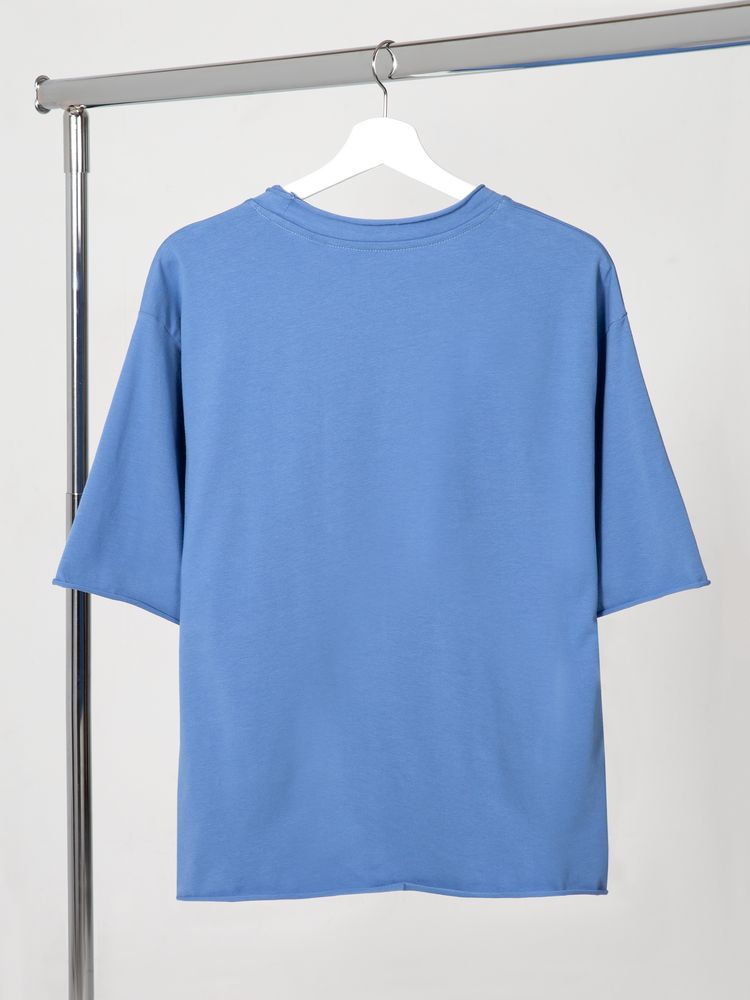 Футболка оверсайз Vozduh 2.0, синяя / Миниатюра WWW (1000)