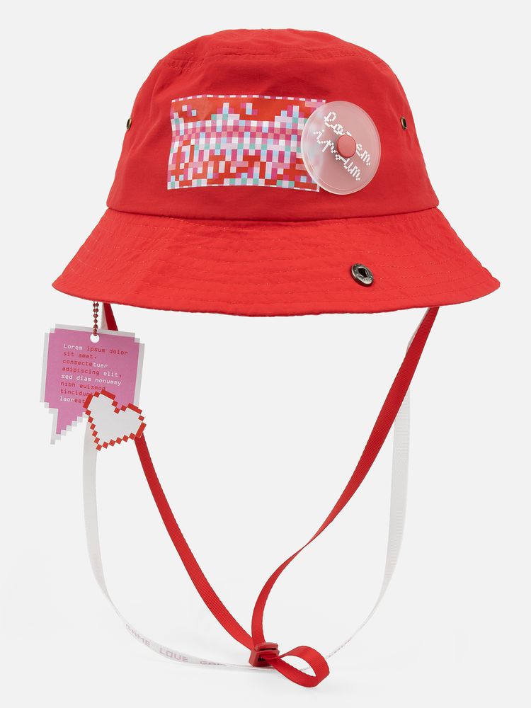 Панама Pana Vista, красная / Миниатюра нанесения (1000)