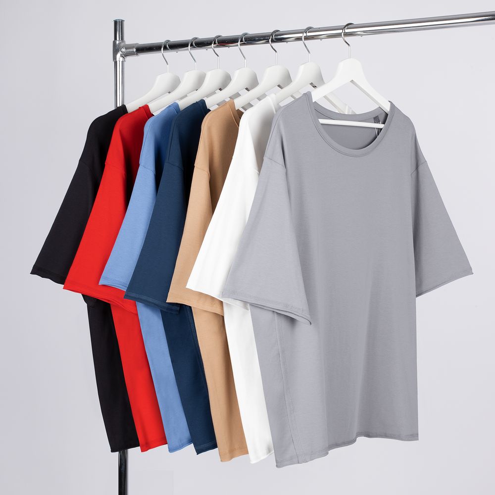 Футболка оверсайз унисекс Vozduh, темно-синяя / Миниатюра WWW (1000)