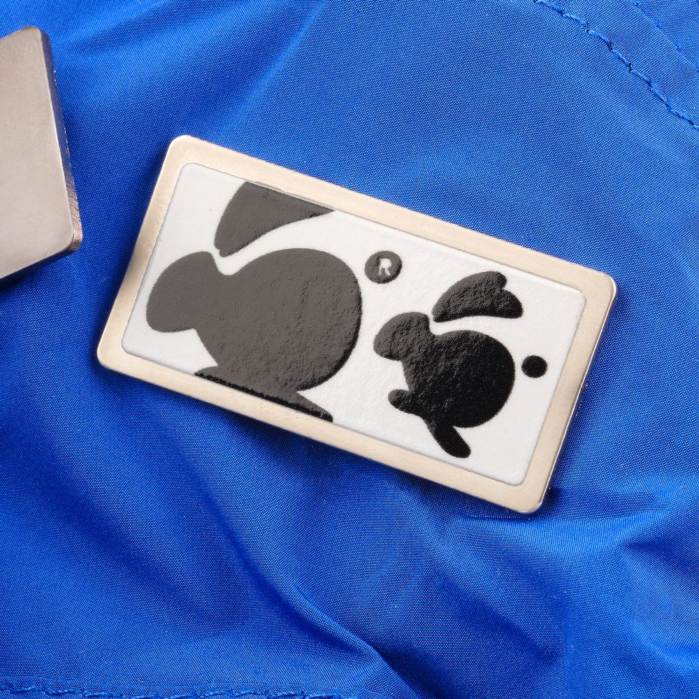 Значок Sanga Matto, серебристый / Миниатюра нанесения (1000)