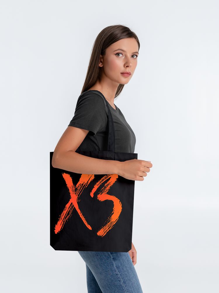 Холщовая сумка «ХЗ», черная / Миниатюра WWW (1000)