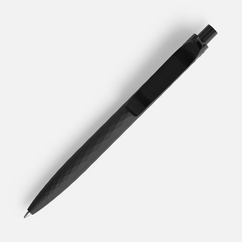 Ручка шариковая Prodir QS01 PRP-P Soft Touch, черная / Миниатюра WWW (1000)