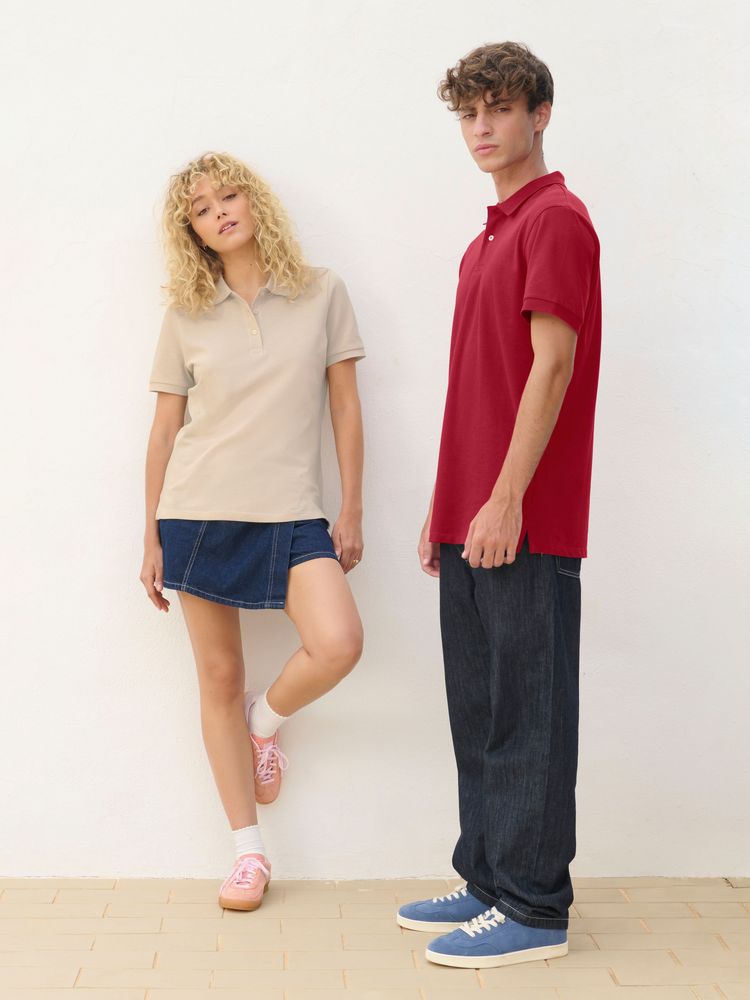 Рубашка поло унисекс Pacific, темный хаки / Миниатюра модельного (1000)