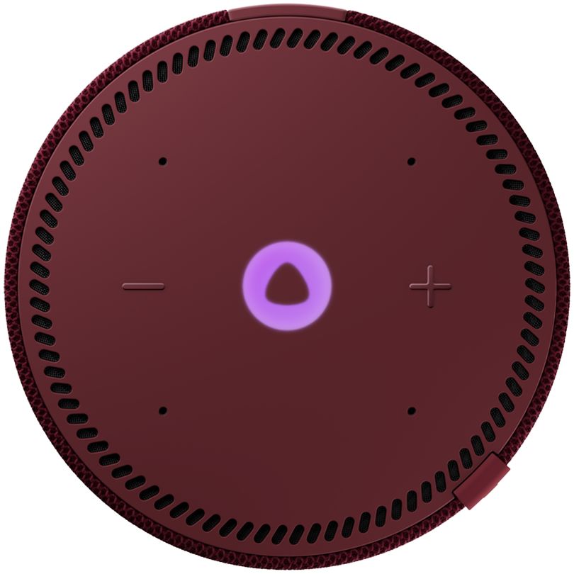 Умная колонка «Новая Яндекс Станция Мини» с часами, красная / Миниатюра WWW (1000)