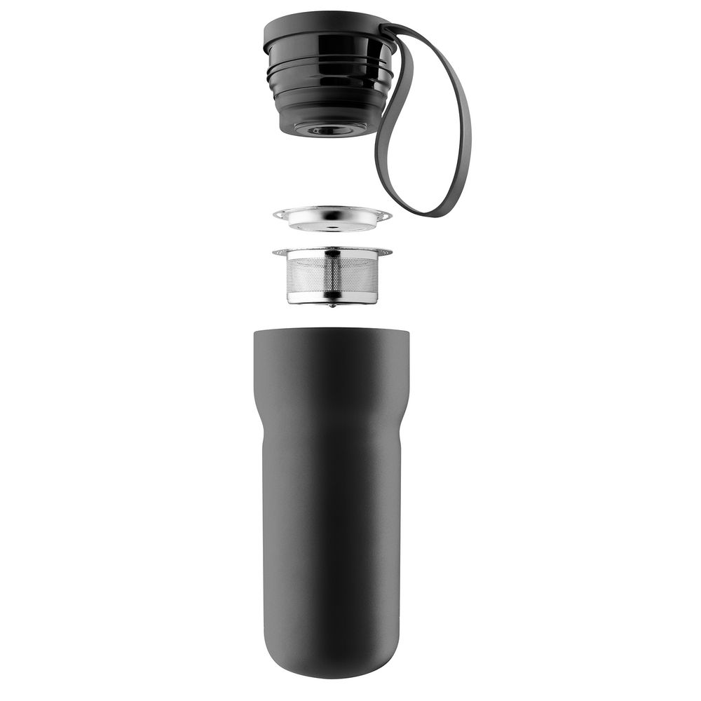 Термокружка Nordic Kitchen, черная / Миниатюра WWW (1000)