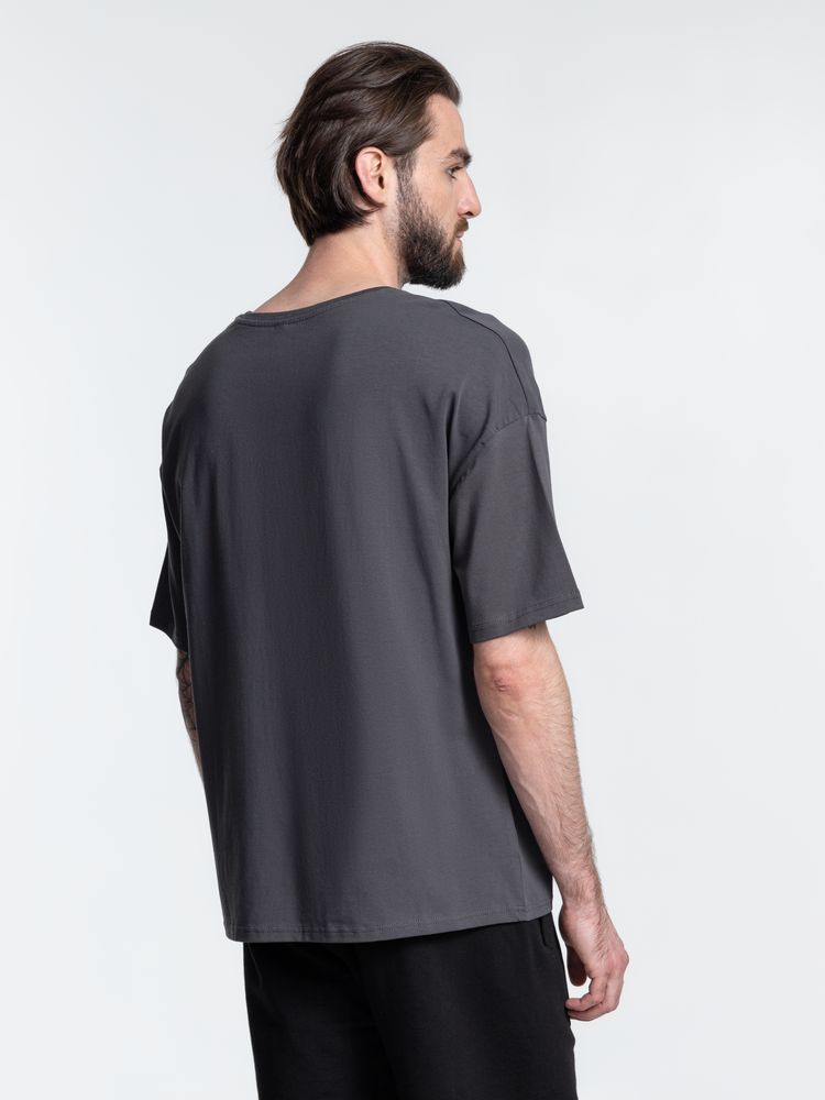 Футболка унисекс оверсайз Crosstown, темно-серая / Миниатюра WWW (1000)