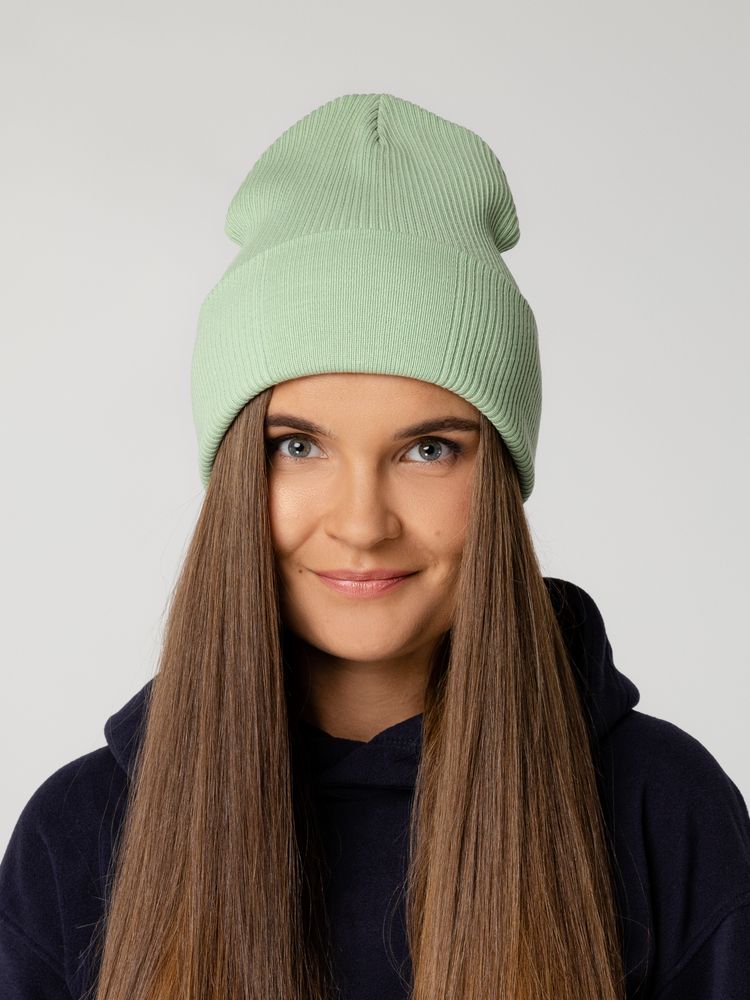 Шапка Real Rib, зеленая (мятная) / Миниатюра WWW (1000)