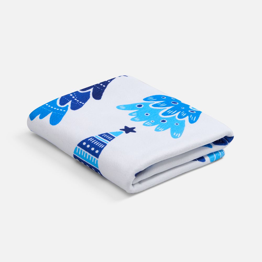 Флисовый плед Imaginario, синий / Миниатюра WWW (1000)