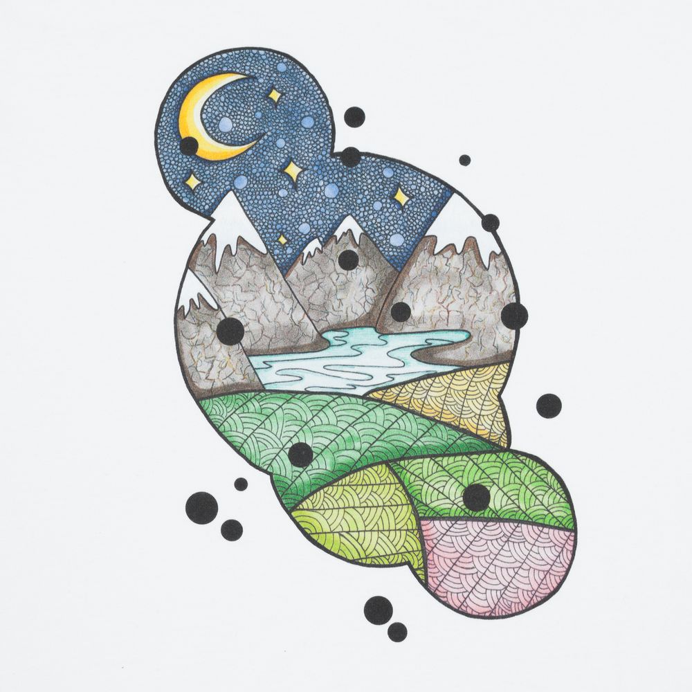 Футболка женская «Горы», белая / Миниатюра WWW (1000)