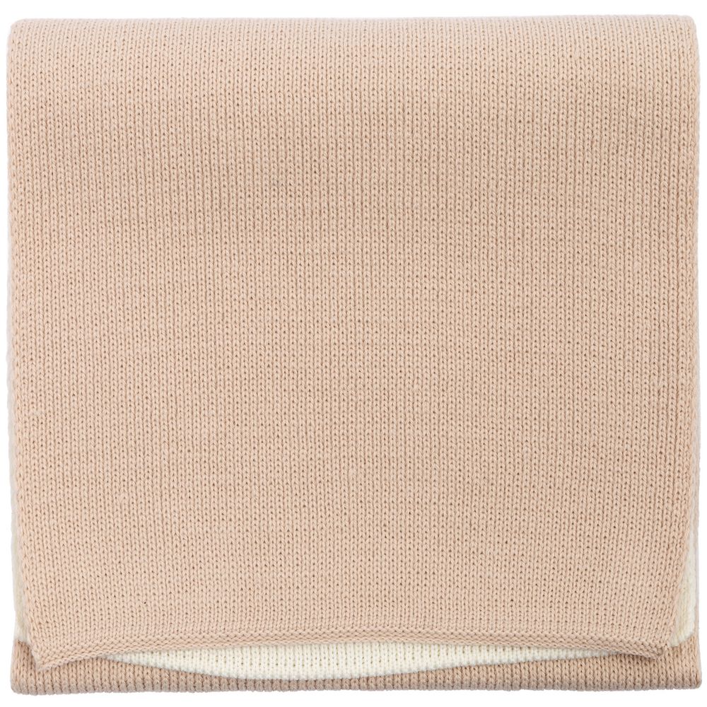 Шарф Real Talk Duo, молочный с бежевым / Миниатюра WWW (1000)