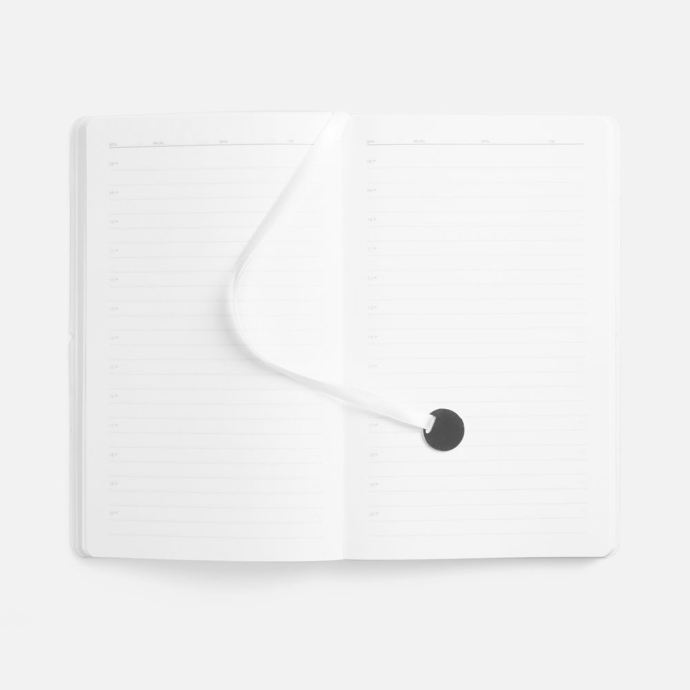 Ежедневник Waltz, недатированный, белый / Миниатюра WWW (1000)