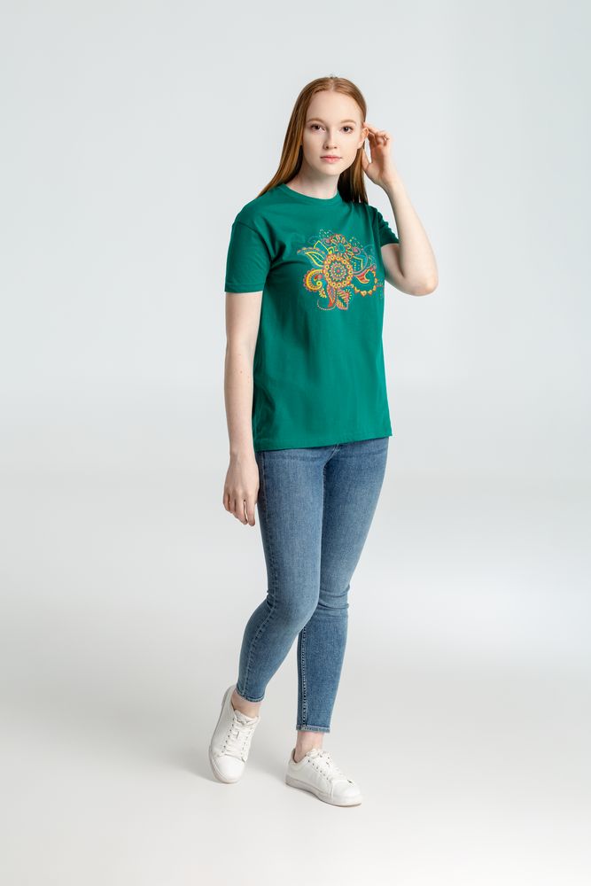 Футболка «Узор», зеленая / Миниатюра WWW (1000)